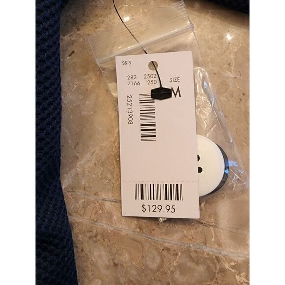 The Limited NWT structured waffle texture navy blazer - Picture 5 of 11